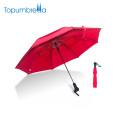 Personalice el paraguas plegable a prueba de viento de la capa doble de la impresión de Se para dos personas